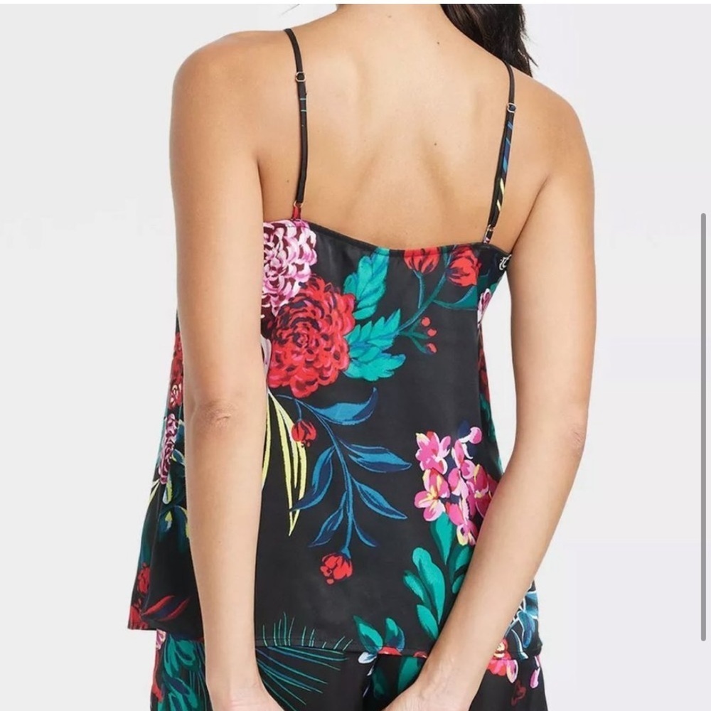 Stars Above Women's Floral Print Satin Pajama Cami za. - Picture 2 of 14